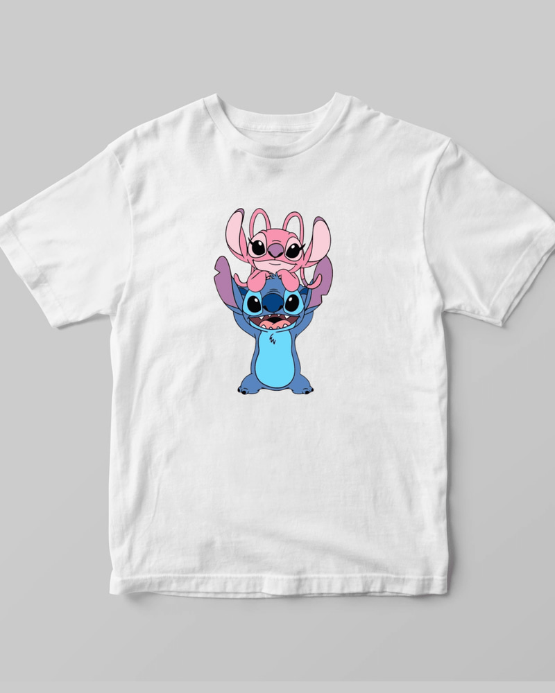 Stitch and Angel T-shirt | Pinky Promise