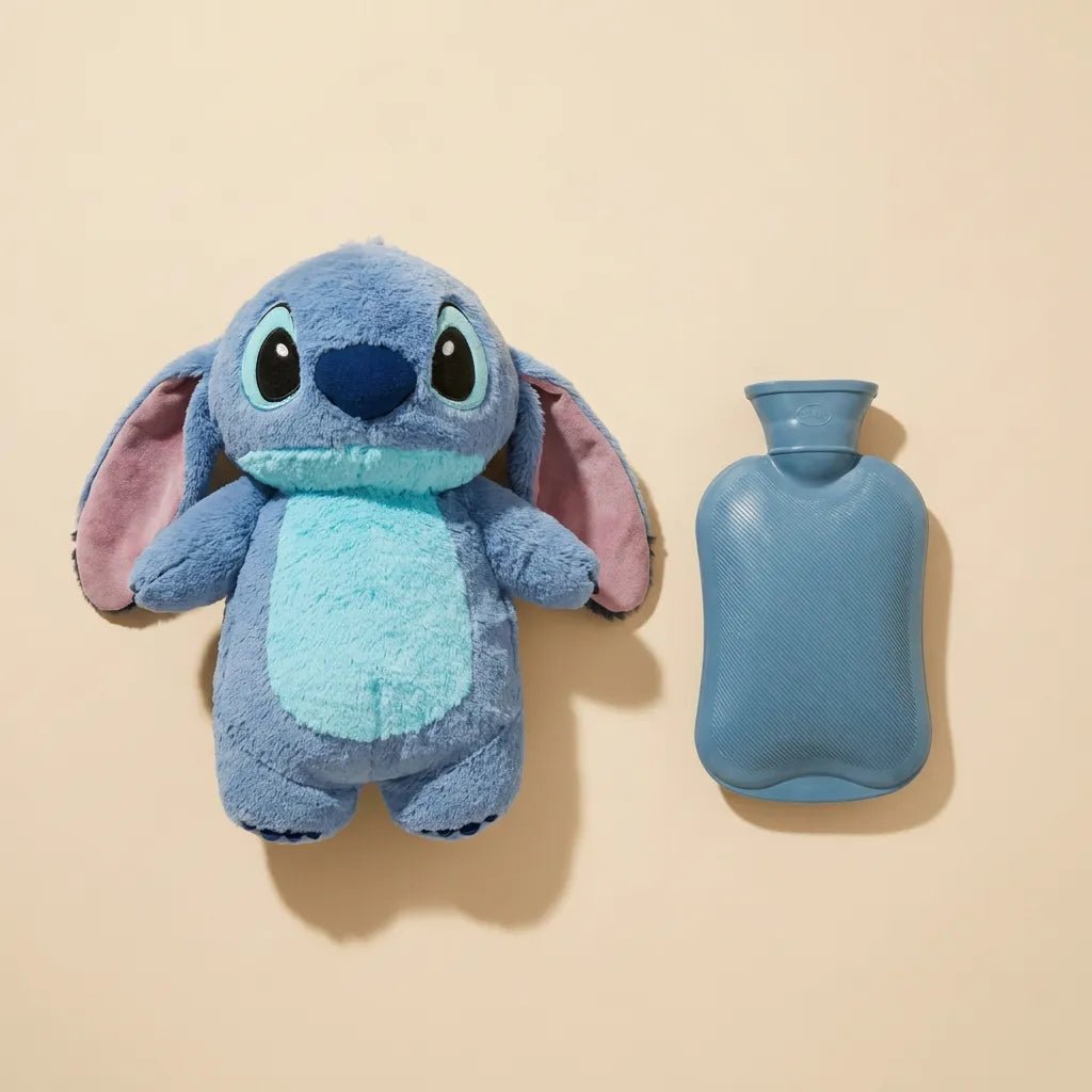 Stitch Hot water bag with plush cover - Pinky Promise