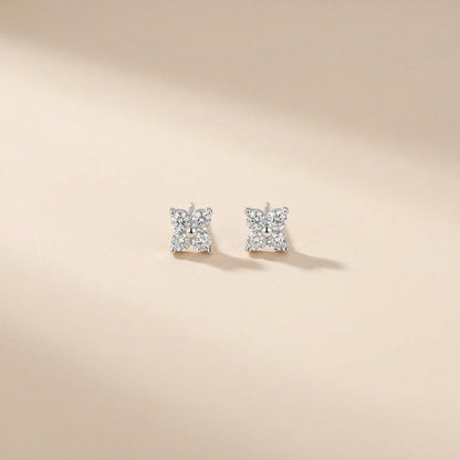 Buy Tiny Flower Cluster Stud Earrings - 925 Sterling Silver at Pinky Promise